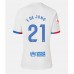 Günstige Barcelona Frenkie de Jong #21 Auswärts Fussballtrikot Damen 2023-24 Kurzarm